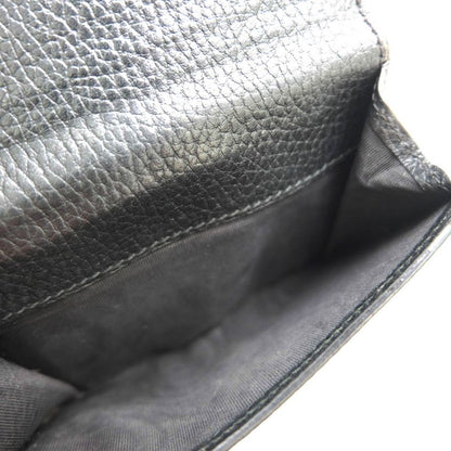 Gucci Wallet Women Leather Genuine Black 598167 Interlocking G with Coin Purse