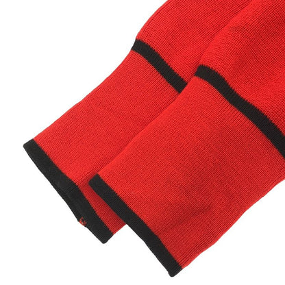 Yves Saint Laurent Multicolor Button Wool Knit Cardigan Red M