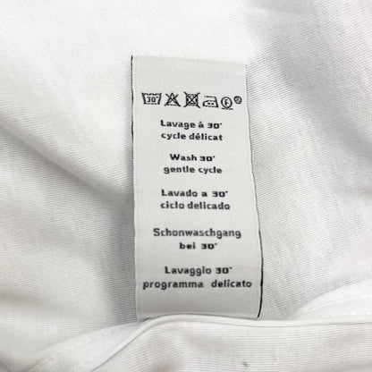 Hermes Short Sleeve T-Shirt Stitching Size S Cotton White Blue Hermes Unused