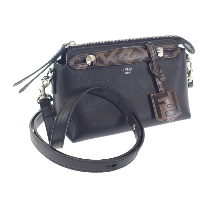 Fendi By The Way Small 8bl145a6co 2WAY Bag Handbag Shoulder Bag Calf Black