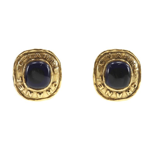 Chanel Vintage Colored Stones Gold Plated And Blue Stones Blue Gold 26 Ladies G