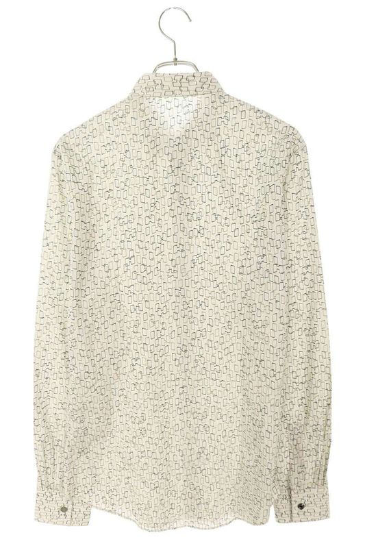 Hermes H All-over Print Long Sleeve Shirt Men 39