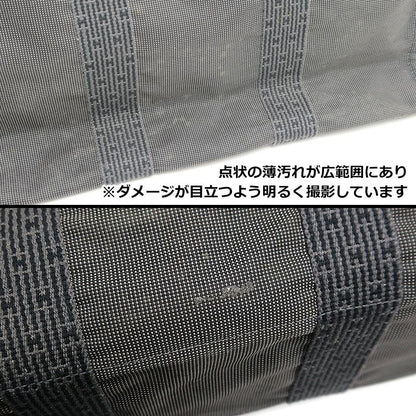 Hermes Her Line Tote MM Gray Canvas A4 Compartment