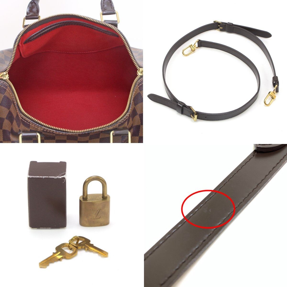 Louis Vuitton Bag Handbag Damier Speedy Bandouliere 30