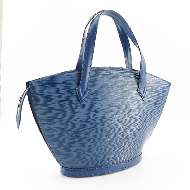 Louis Vuitton Saint-jacques M52275 Epi Leather Toledo Blue Vi0995 Ladies Handbag