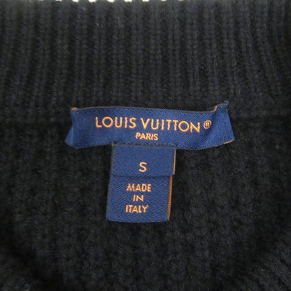 Louis Vuitton 23AW LV Street Sign Cashmere Blend Logo Patch Waffle Knit
