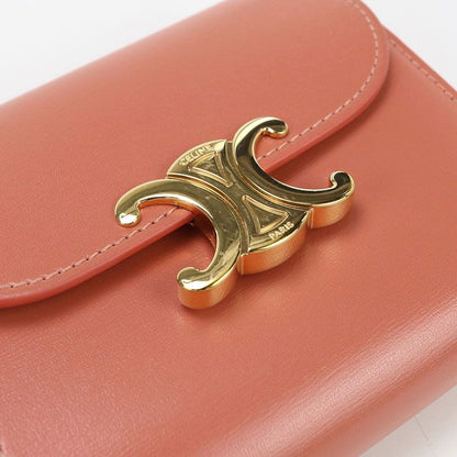 Celine Small Flap Wallet Triomphe 10d78 3DPV Tri-fold Wallet Calf Womens