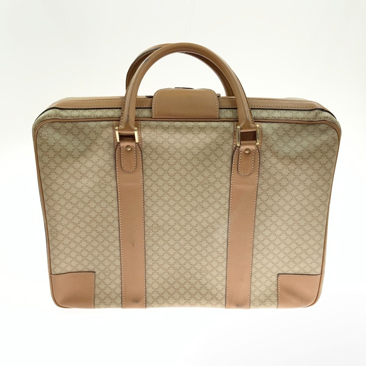 Celine Macadam Travel Bag Suitcase Light Brown Delivery As Is