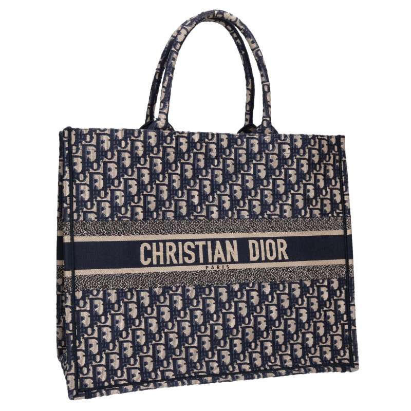 Dior BOOK TOTE Book Tote Large Oblique Jacquard Tote Bag Women's L