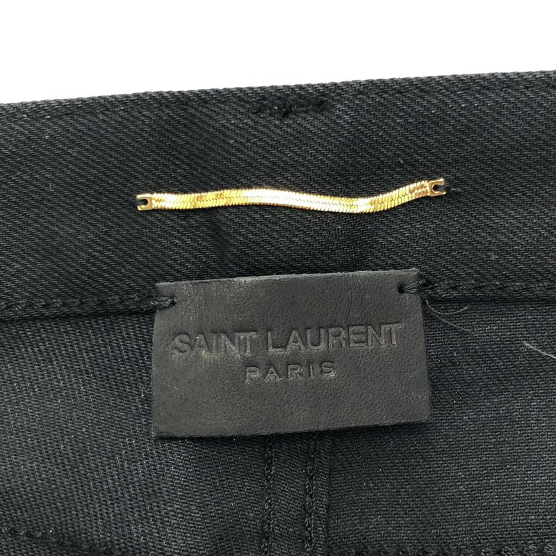 Saint Laurent Paris D26 W Sk-Lw Stretch Denim Pants 614447 Yo500 Black 24