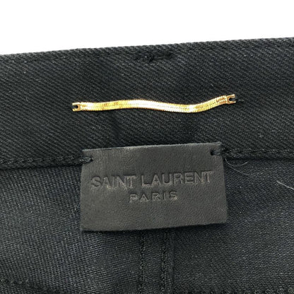 Saint Laurent Paris D26 W Sk-Lw Stretch Denim Pants 614447 Yo500 Black 24