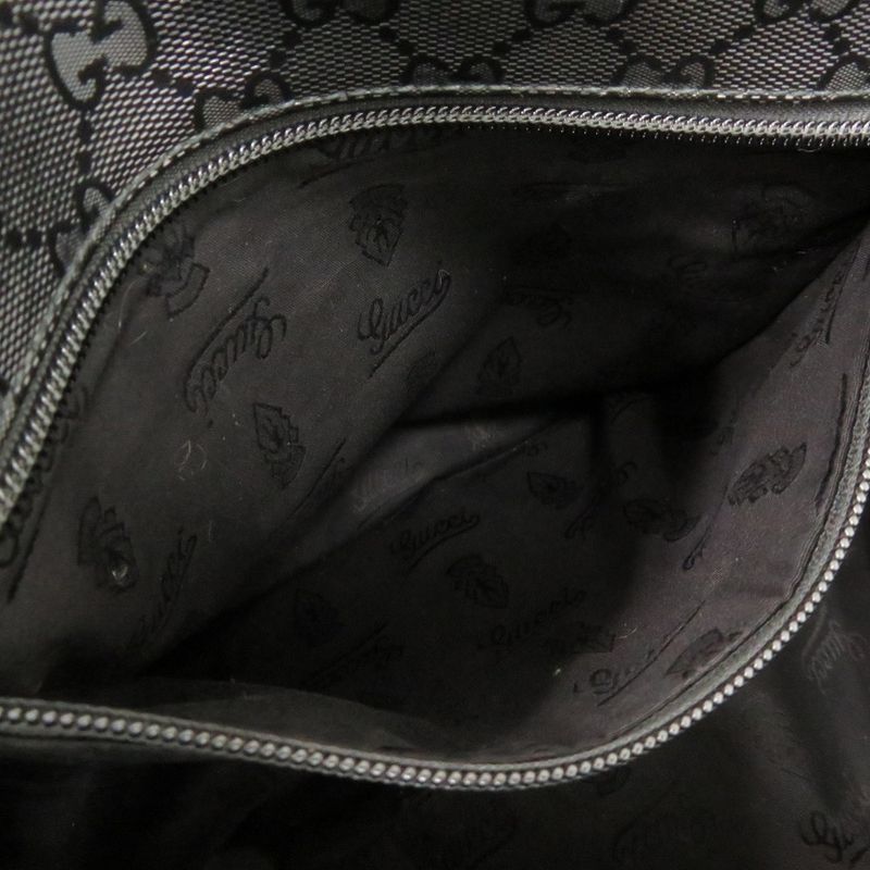 Gucci GG Imprime 201732 PVC Black Messenger Bag Shoulder Bag Black 0164 Gucci