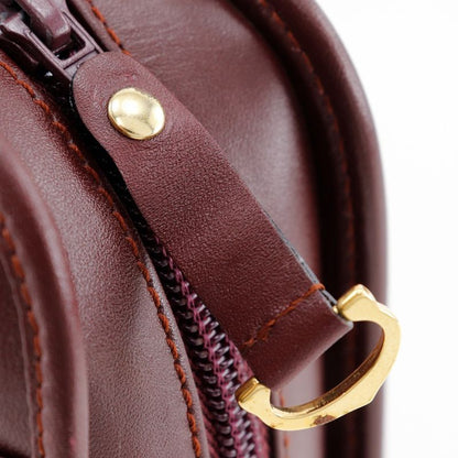 Cartier Must Line Second Bag Calf Bordeaux Unisex Clutch Bag