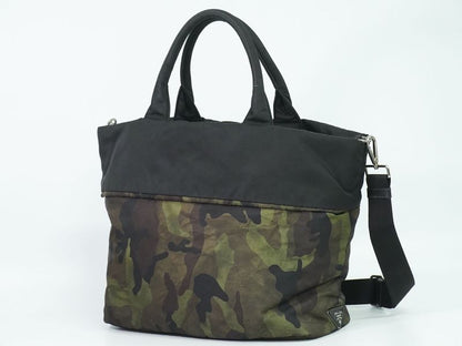 Authentic Prada Tessuto Camouflage Reversible 2WAY Shoulder Bag Handbag Nylon