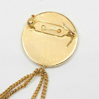 Chanel Bag Motif Matelasse Coco Mark Gold Plated Ladies 19g Brooch