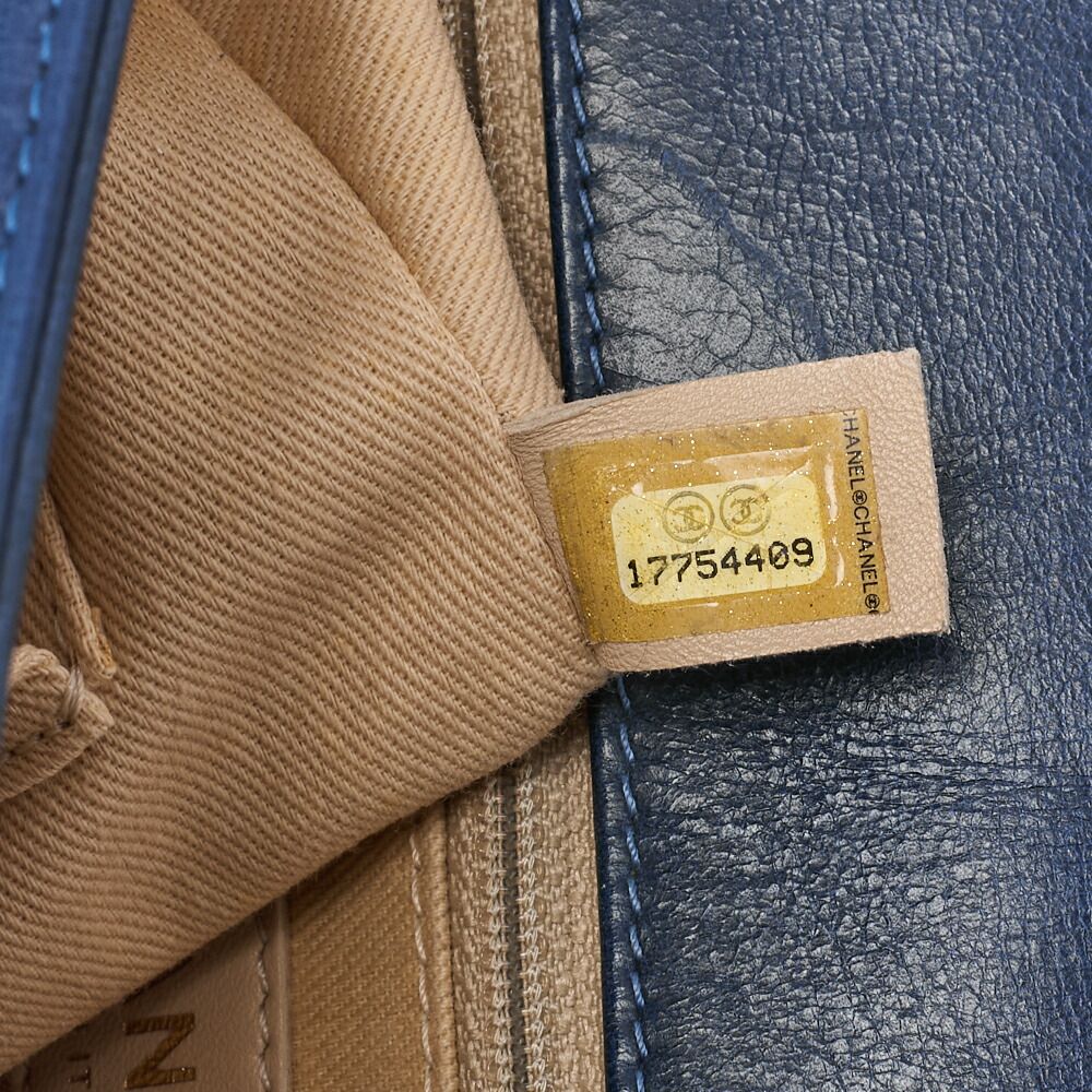 Chanel Boy Chanel Matelasse Chain Shoulder Vintage Calf Large Size Gold