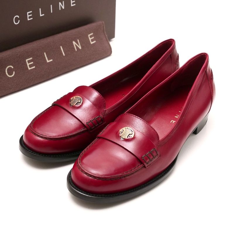 Celine Loafer Size 37 C Macadam Logo Coin Loafer Leather Shoes 20250722 Ra5637