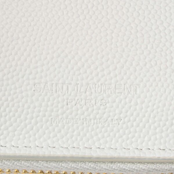Saint Laurent Bifold Compact Wallet White/multi
