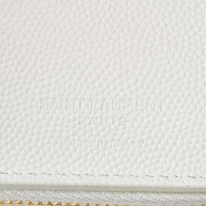 Saint Laurent Bifold Compact Wallet White/multi