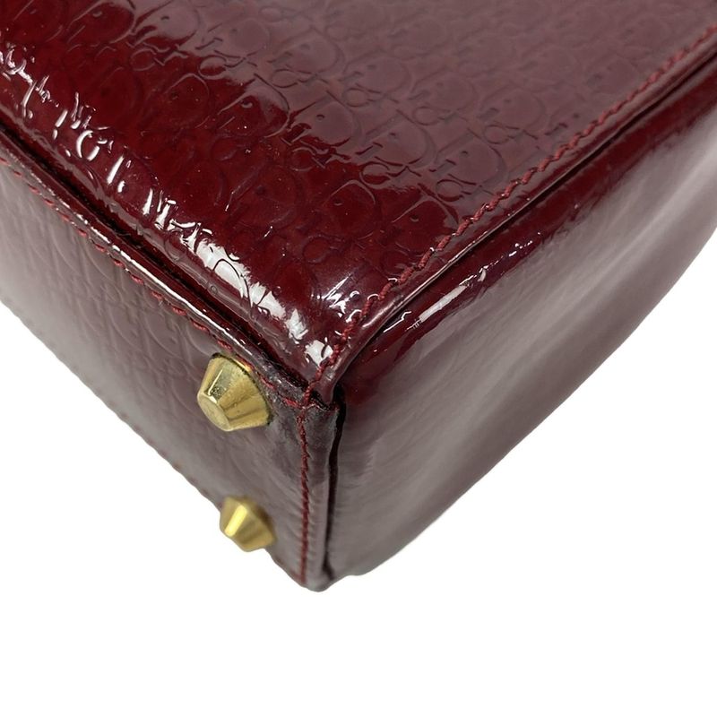 Dior/christian Dior Handbag Lady Dior Mini Bag/trotter Bordeaux Gold Hardware