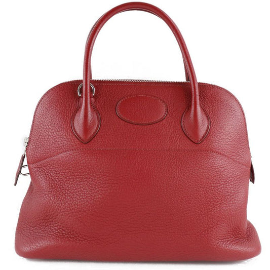 Hermes Bolide 31 Taurillon Clemence Rouge Ash Red □L Ladies Handbag