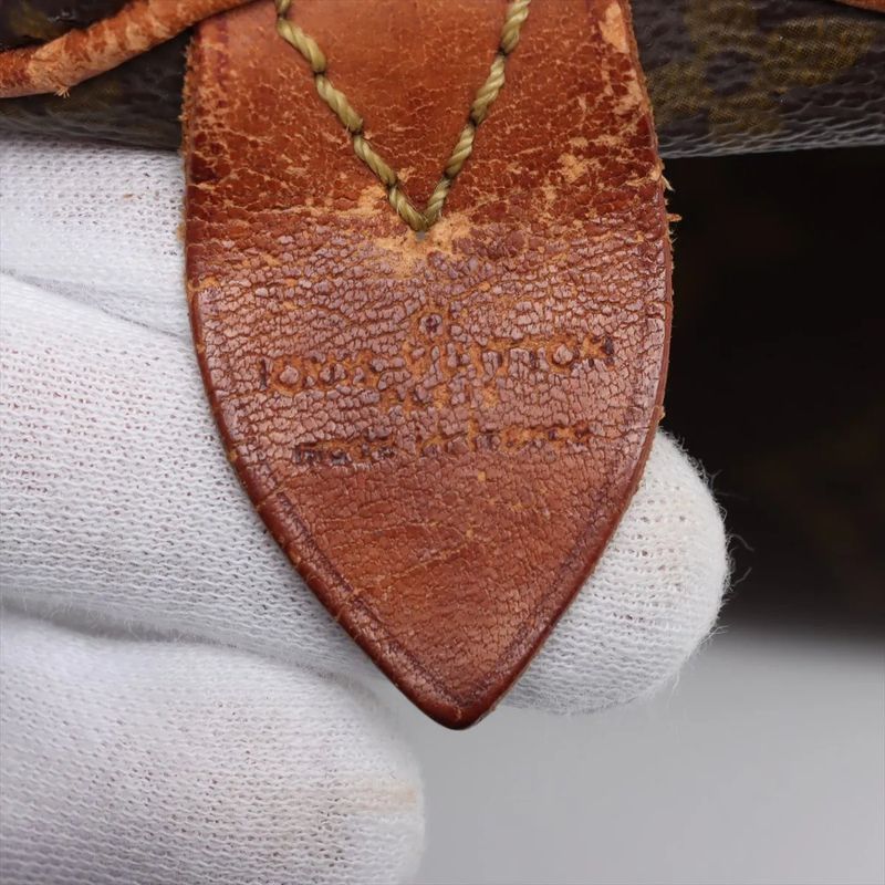 Louis Vuitton Monogram Speedy 30 Leather Handbag Mini Boston M41526 Tote Brown