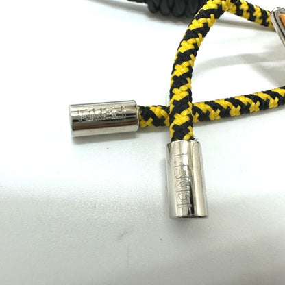 Fendi Necklace FF Vertigo Leather Black