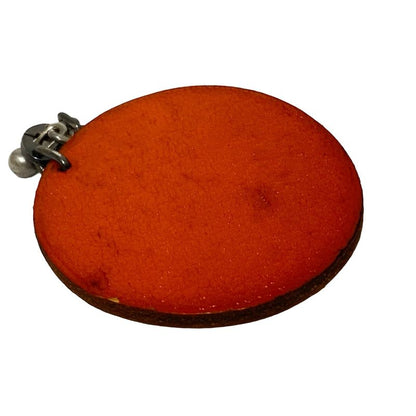 Hermes Key Holder (charm ) Fruit Key Holder Orange X Green X Silver Leather