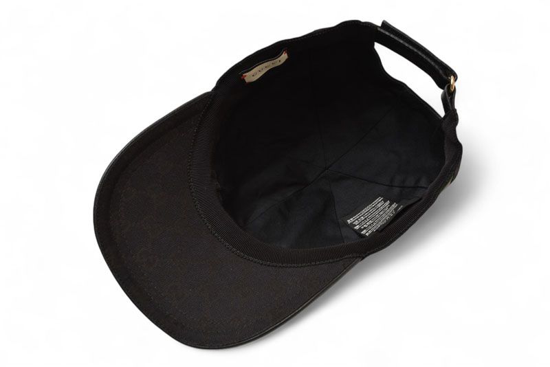 Gucci Baseball Cap Hat Gucci GG Black Red Green 200035 Kqwbg 1060 Size M 58cm