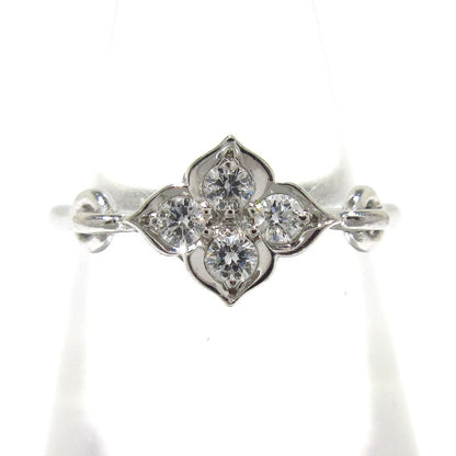 Cartier Ring 46 Hindu 18K White Gold X Diamonds 4P Diamonds