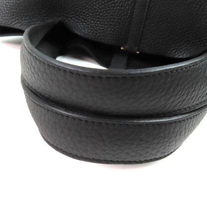 Hermes Picotin Lock MM Black Taurillon Clemence Gold Hardware Handbag Engraved