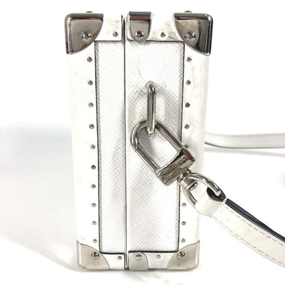 Louis Vuitton Shoulder Bag Trunk Clutch Box M11049 Monogram Canvas White