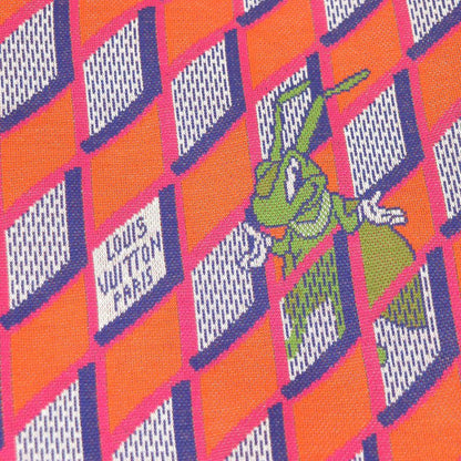 Louis Vuitton 2022 100% Cotton Diamond Damier Allover Knit Sweatshirt Orange L