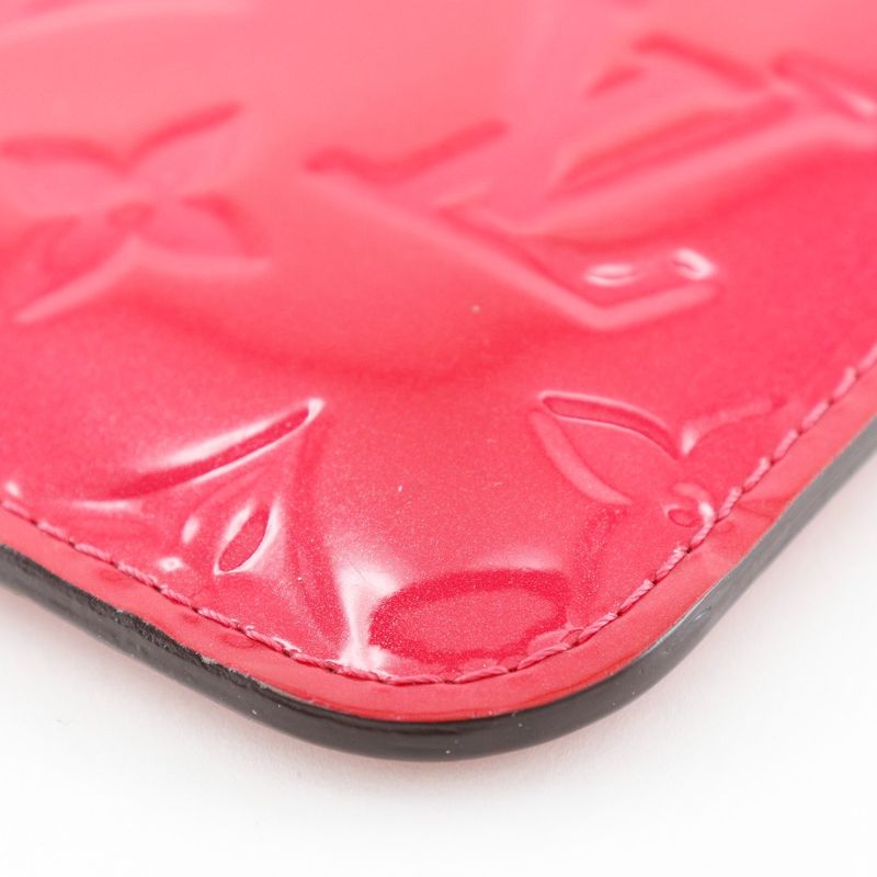 Louis Vuitton Pochette Cles NM M90312 Monogram Vernis Hot Pink Sn1146 Ladies