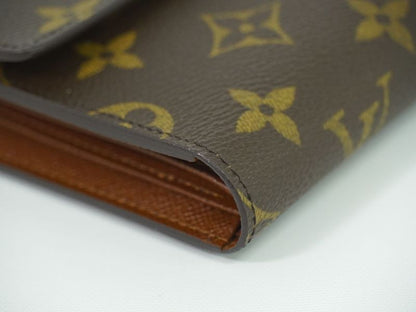 Authentic Louis Vuitton LV Porte Trésor Eteux Chiquier Monogram Fold Wallet