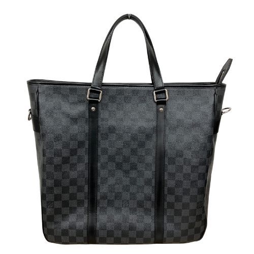 Louis Vuitton Tote Bag Damier Graphite Damier Graphite Tadao N51192 Black