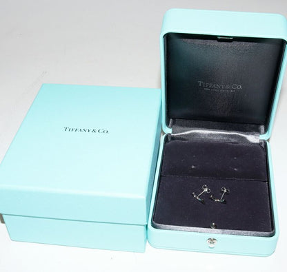 Tiffany & Co Earrings 18K White Gold T-smile