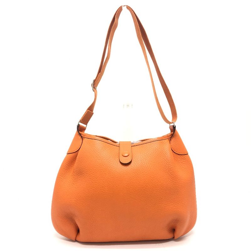 Hermes Shoulder Bag Rodeo De Taurillon Clemence Orange