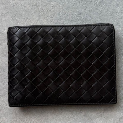 Bottega Veneta Bifold Wallet Intrecciato Calf Leather Brown Bifold Wallet Men