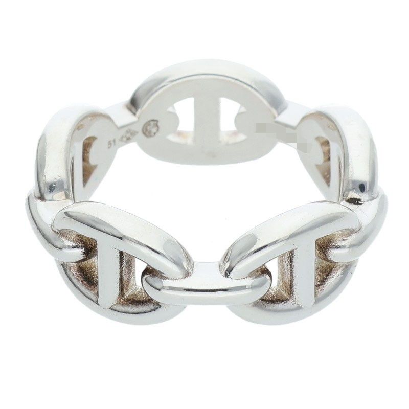 Hermes Chaine D'ancre Enchainee PM Chaine D'ancre Enchainee PM Silver Ring