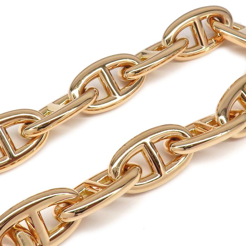 Hermes Bracelet Chaine D'ancre GM 12 Frames 750pg Pink Gold 12 Links