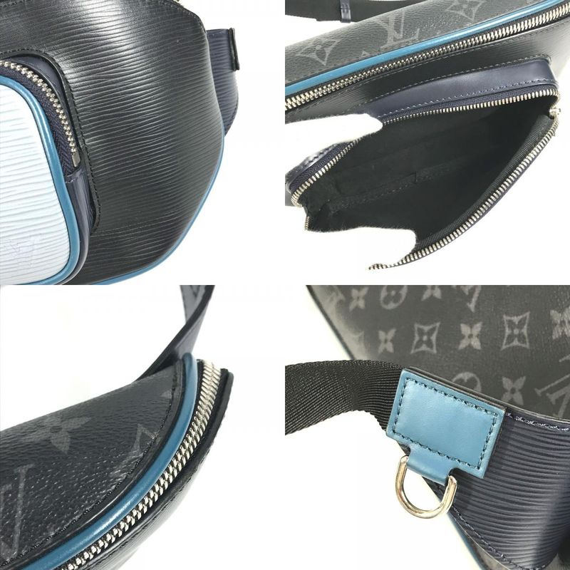 Louis Vuitton Body Bag Bum Bag M53420 Epi Leather Navy