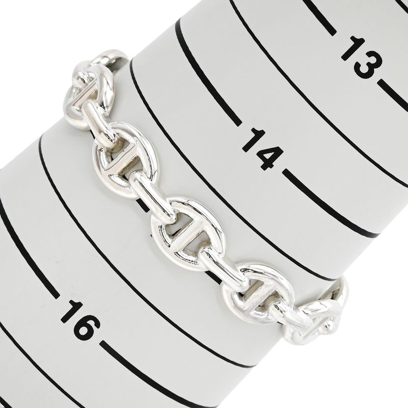 Hermes Bangle Chaine D'ancre Ancienne 925 Silver St Sv925 Ag925