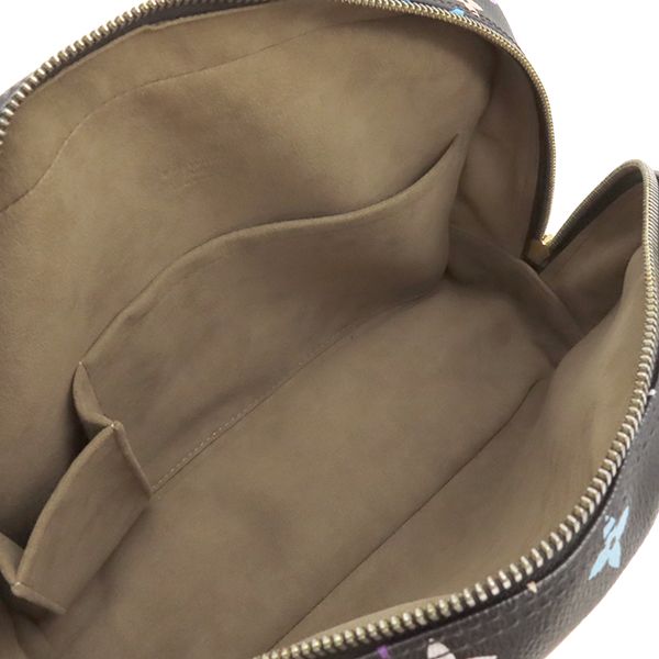 Louis Vuitton Handbag Trouville Monogram Multicolor Canvas Noir Black Gold