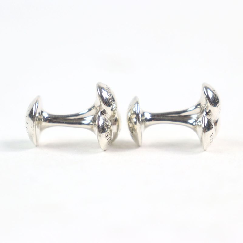 Louis Vuitton Bouton De Manchettes Bouquet De Clou Sv925 Logo Engraved Cufflinks