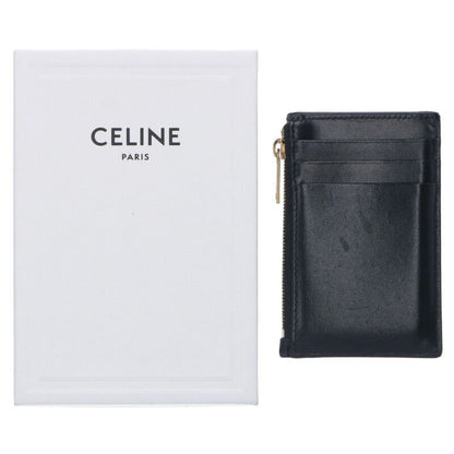 Celine Triomphe Leather Zip Card Case Men's