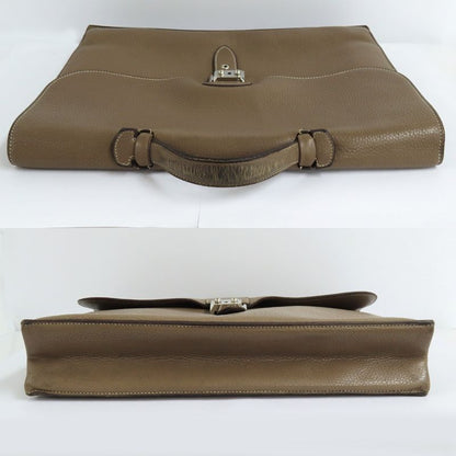 Hermes Sac A Depeches 38 Etoupe Taurillon Clemence F Stamp Svhardware