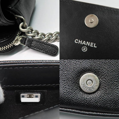 Chanel Boy Chanel Phone Case Ap3013 Shoulder Bag Black Caviar Skin
