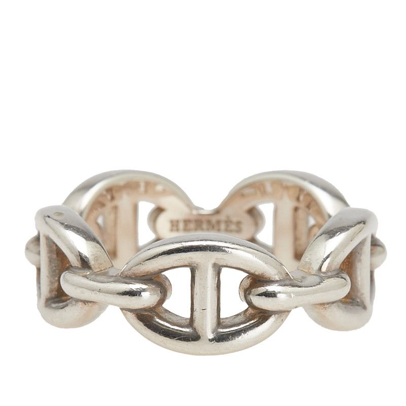 Hermes Chaîne D'angkle Ancienne Ring Ring #51 Sv925 Silver Ladies Hermes