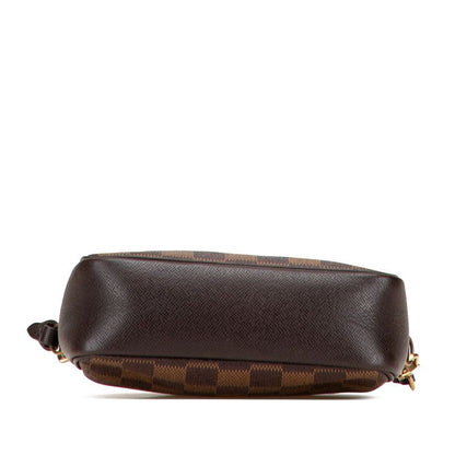 Louis Vuitton Damier Trousse Makeup Mini Shoulder Bag Pouch N51982 Brown PVC